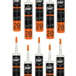 10pz silicone sigillante acrilico bianco cartuccia 310 ml interni esterni 847se