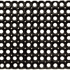 Tappeto in gomma zerbino antiscivolo copripavimento forellato griglia nero cm 40x60 950df
