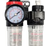 Regolatore di pressione oliatore filtro riduttore per compressore 1/4" anticondensa gruppo FRL 845to