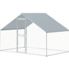 Box per cani polli gabbia cuccia da esterno pollaio giardino in metallo zincato mt 2x3x2 112v