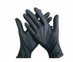 Kit 3 pz guanti nitrile guanto nero 100pz elevata resistenza lavoro esaminazione officina taglia L 519ra