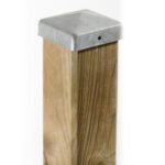 Copripalo cappuccio copertura metallo per pali recinzione in legno 7x7 cm palo giardino 740v