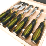 Sgorbie professionali intaglio scalpelli utensili per tornio set 6 pz cassetta 6 38 mm 751ls