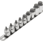 Set bussole 9pz inserti xzn 1/2" 3/8" M4 M18 chiai a bussola chrome vanadium 133sa