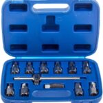 Kit tappi scarico olio 12pz chiavi asse coppa 3/8" auto camion esagonale 434sa