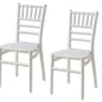 Kit 2 sedie polipropilene cucina bar ristorante sedia interno esterno bianco wedding 566v