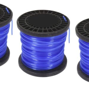 3 pz filo per decespugliatore stellato 3 mm 60 mt bobina tagliaerba giardino cavo matassa 596to