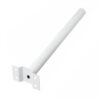 Staffa supporto palo braccio a parete muro per lampione 5cm bianco 593air