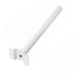 Staffa supporto palo braccio a parete muro per lampione 5cm bianco 593air
