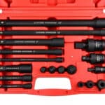 Kit prolunghe di estensione rinforzate 18pz adattatori 1/2" 1/4" 3/8" prolunga 75 150 250 mm RO