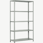 Scaffale scaffalatura metallo 5 ripiani mensole cm 100x40x200 h grigio 279pro