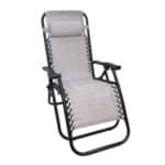 Sdraio pieghevole sedia poltrona campeggio mare giardino metallo grigio 620ds