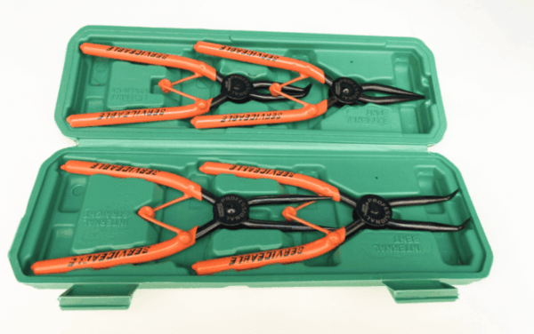 Set 4 pinze fermi anelli interni esterni seeger seger allargare stringere 180mm 448l