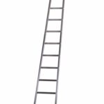 Scala dritta da appoggio alluminio agricola 10 gradini leggera h 300cm 3 mt portata 150kg 446cz