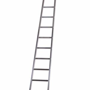 Scala dritta da appoggio alluminio agricola 10 gradini leggera h 300cm 3 mt portata 150kg 446cz