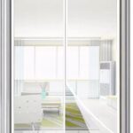 Tenda zanzariera magnetica 150x250 porta finestra riducibile calamita zanzare bianco 1841