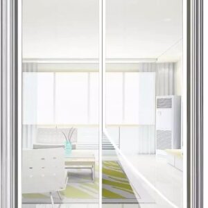 Tenda zanzariera magnetica 150x250 porta finestra riducibile calamita zanzare bianco 1841