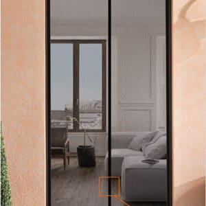 Tenda zanzariera magnetica 150x250 porta finestra riducibile calamita zanzare nero 1842