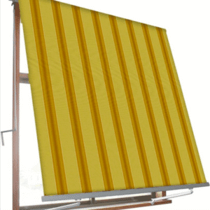 TENDA DA SOLE A CADUTA BRACCETTI BRACCI ESTERNO 2,5 x 2,5 MT BEIGE OCRA RIGATA 116v