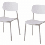 Kit 2 sedie polipropilene cucina bar ristorante sedia interno esterno bianco 719k
