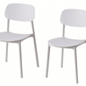 Kit 2 sedie polipropilene cucina bar ristorante sedia interno esterno bianco 719k