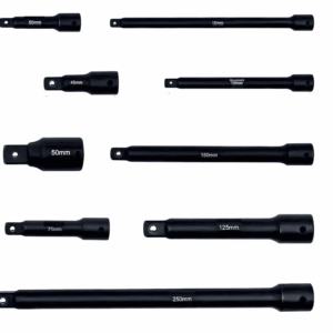 Set prolunghe rinforzate prolunga chiavi a bussola adattatore 1/4" 3/8" 1/2" 9 pz 621ls