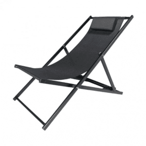 Sdraio pieghevole sedia giardino mare spiaggia alluminio 102x58x93cm tortora 056v