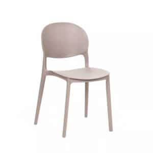 Sedia polipropilene cucina bar ristorante giardino sedie interno esterno impilabile beige tortora 167ro