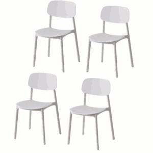 Kit 4 sedie polipropilene cucina bar ristorante sedia interno esterno bianco 719k
