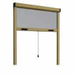 Zanzariera rullo verticale avvolgibile frizione finestre bronzo 60x150 alluminio 707v