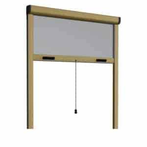 Zanzariera rullo verticale avvolgibile frizione finestre bronzo 130x160 alluminio 131v