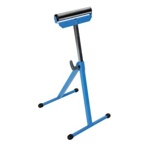 PIEDISTALLO SUPPORTO CAVALLETTO A RULLO REGOLABILE 60KG RULLI ALTEZZA BANCO 551sil