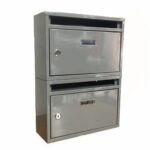 Cassetta postale condominiale modulare componibile posta buca lettere casa 2 posti verticale grigio 465ds