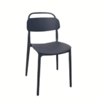 Sedia polipropilene cucina bar ristorante giardino sedie interno esterno impilabile nero 228cue