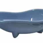 Bacinella vaschetta vasca per bagnetto neonato bambini neonati cm 85x47x26 h ovale blu 156ds