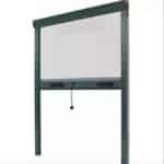ZANZARIERA A RULLO AVVOLGIBILE FINESTRA 140x170 RIDUCIBILE ALLUMINIO GRIGIO 3404