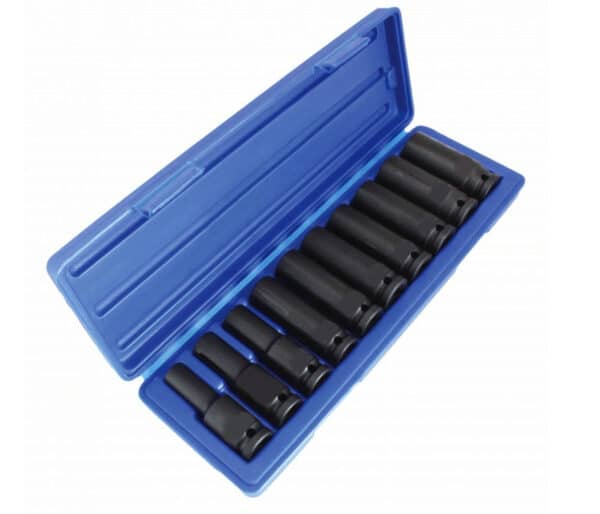 Set bussole lunghe rinforzate 1/2" impatto avvitatore aria pneumatico 10 24 mm 151sa