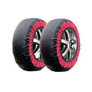 2 pz calze da neve catene in tessuto auto ruote pneumatici L omologate EN 16662-1  588lb