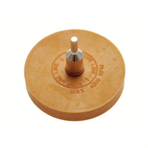 1 PLATORELLO GOMMA ELIMINA RIMOZIONE ADESIVI COLLA CARROZZERIA CONTRAPPESI 015sa - immagine 1