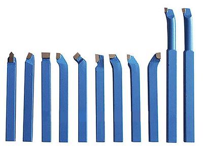 788.jpg UTENSILI DA TAGLIO LAME ACCIAIO PER TORNIO 6X6 MM 11 PEZZI PZ BRASATI CASSETTA 059 - immagine 1