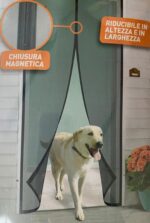 Tenda zanzariera magnetica 150x250 porta finestra riducibile calamita zanzare riflettente solare 1844 - immagine 2