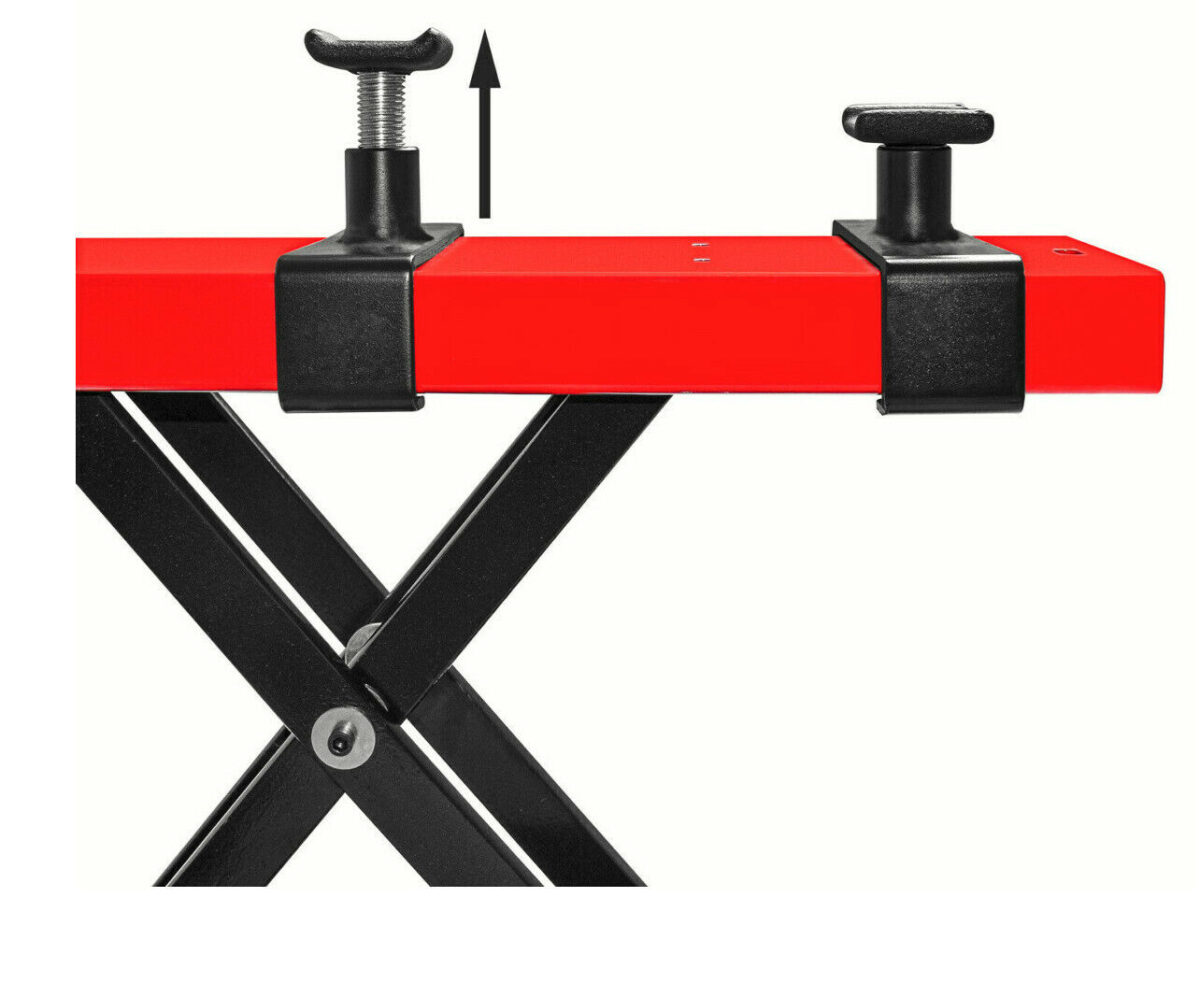 CAVALLETTO ALZAMOTO CRIC CRICK SOLLEVATORE MOTO PONTE FINO A 500 KG 876 - immagine 3