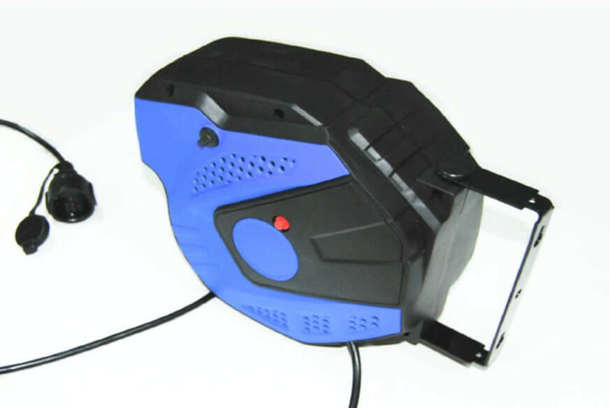 AVVOLGICAVO 11 AVVOLGICAVO ARROTOLATORE PROLUNGA CAVO ELETTRICO AUTOMATICO 11+1 MT STAFFA 028 - immagine 1