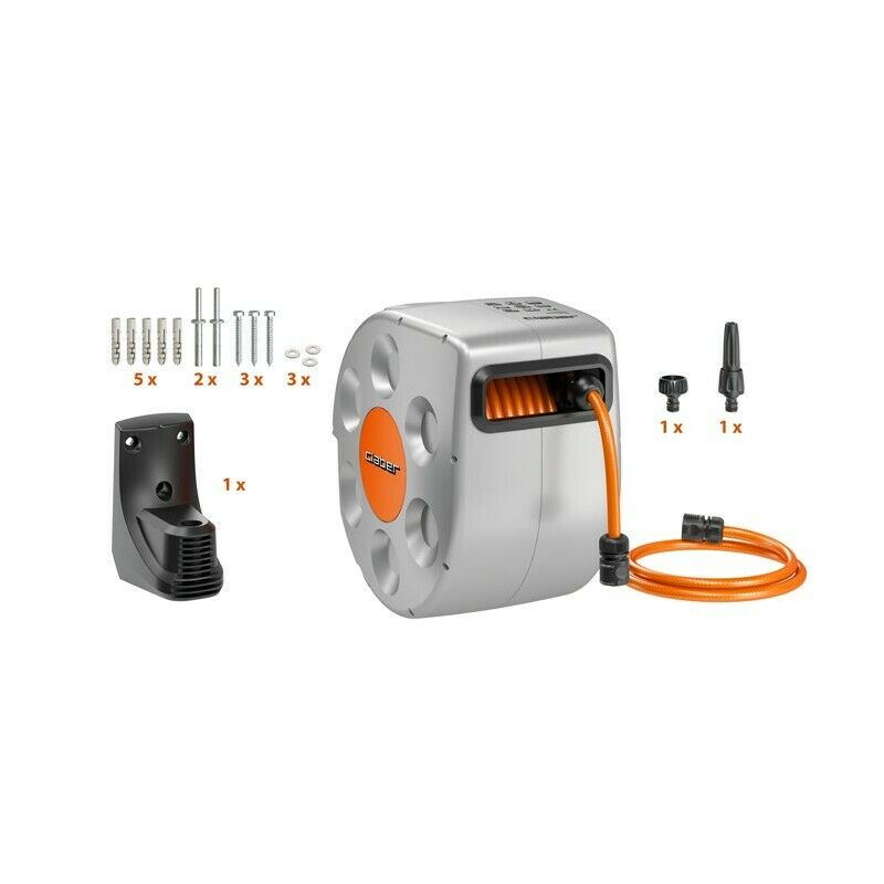 AVVOLGITUBO 20 AVVOLGITUBO ROTOROLL TUBO AUTOMATICO GIARDINO ACQUA 20 MT POMPA CLABER 8696 - immagine 1