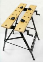 BANCO BANCHETTO LAVORO RICHIUDIBILE METALLO DOPPIA MORSA 56x62x78 cm AD - immagine 3