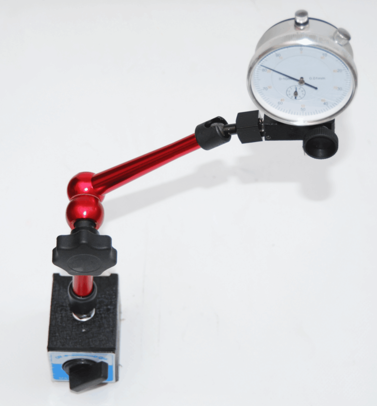 BASE MAGNETICA SNODABILE CON COMPARATORE CENTESIMALE 0 10 mm TORNIO UTENSILI N - immagine 2