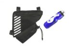 KIT SACCA BORSA BORSELLO PORTABORRACCIA BICI BICICLETTA MTB + BORRACCIA 650 ML - immagine 3
