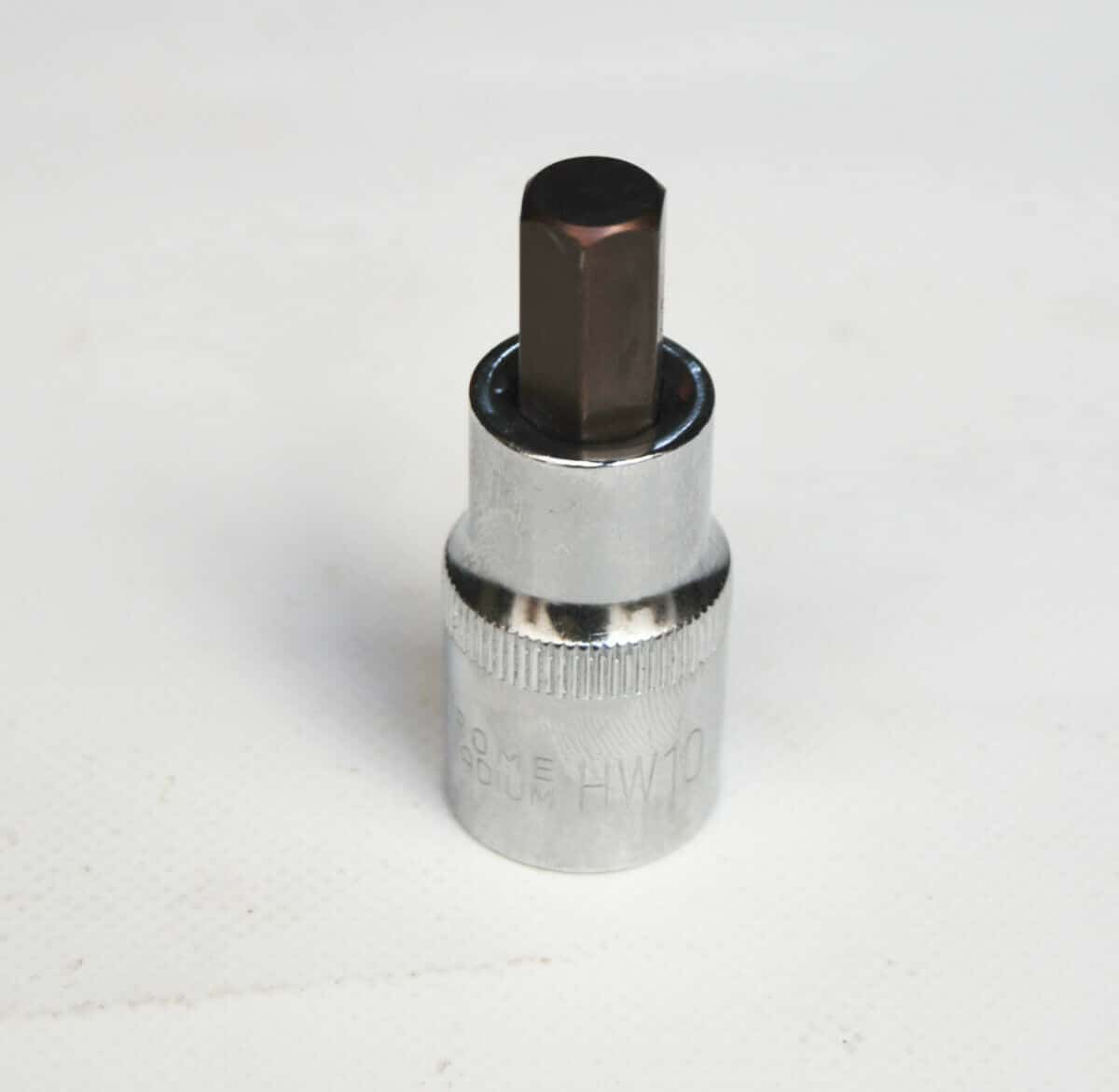 BUSSOLA H10 CHIAVE A BUSSOLA ESAGONALE H10 CORTA PUNTA 55 MM 1/2" BUSSOLE ACCIAIO CHIAVI - immagine 1