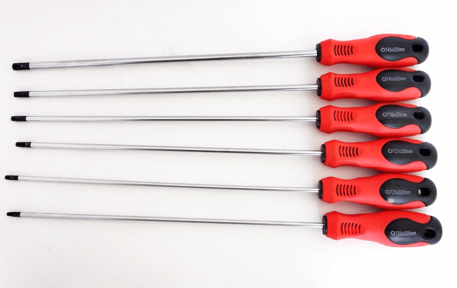 CACC SET CACCIAVITI PUNTA TORX 6 PZ LUNGHI 325 mm T20 T45 CACCIAVITE GIRAVITE 129 SK - immagine 1