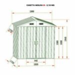 CASA CASETTA RIPOSTIGLIO CAPANNA DA GIARDINO IN LAMIERA PORTA ATTREZZI 048 PIC - immagine 4